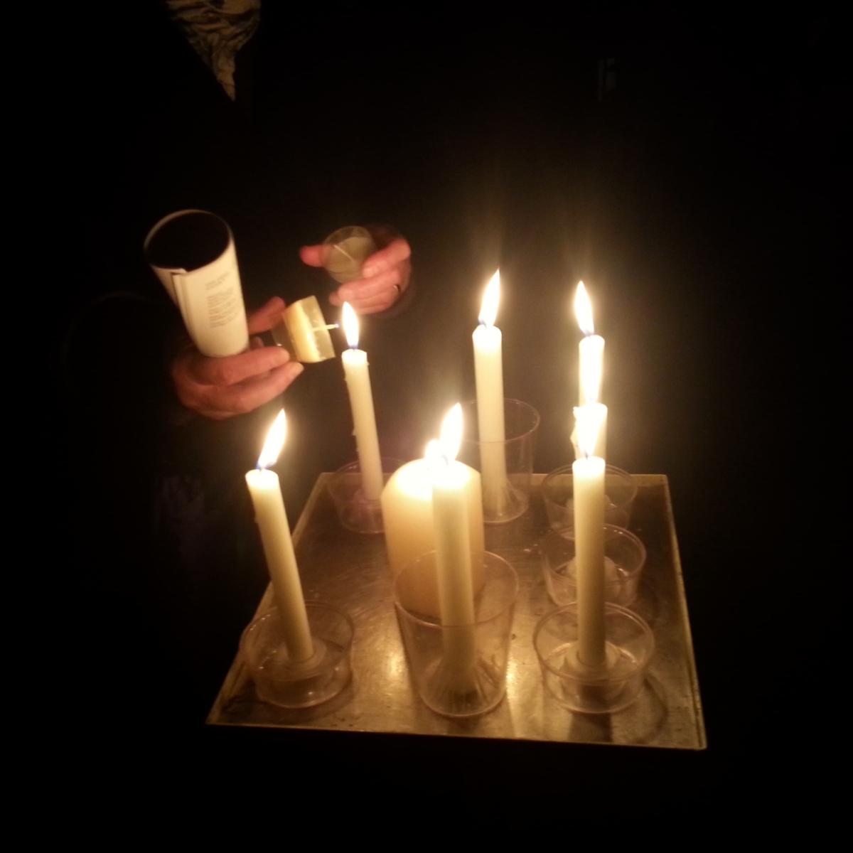 Foto vom 2.2.2015
Lichteraktion Kunststation St Peter Köln