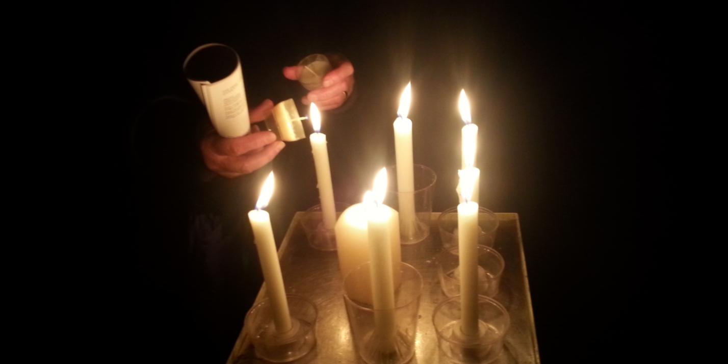 Foto vom 2.2.2015
Lichteraktion Kunststation St Peter Köln