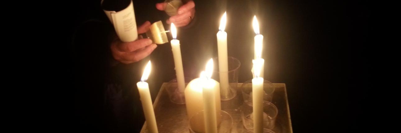 Foto vom 2.2.2015
Lichteraktion Kunststation St Peter Köln