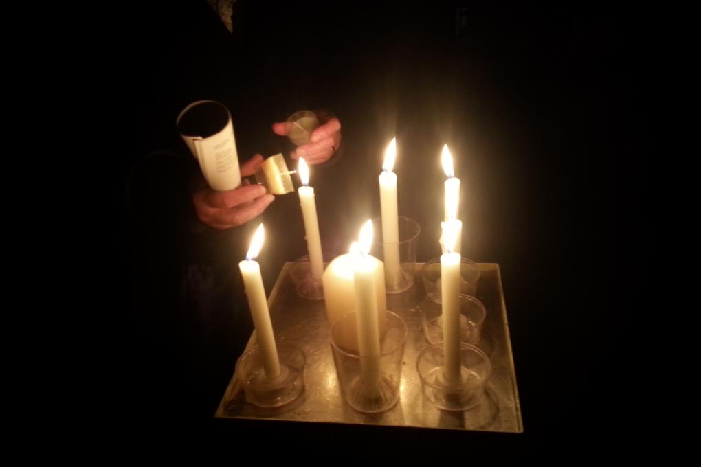 Foto vom 2.2.2015
Lichteraktion Kunststation St Peter Köln