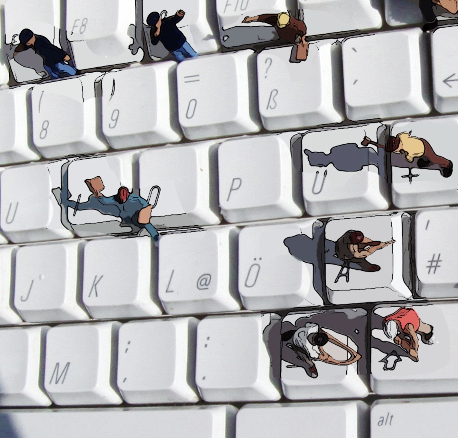 PC Tastatur Arbeit
