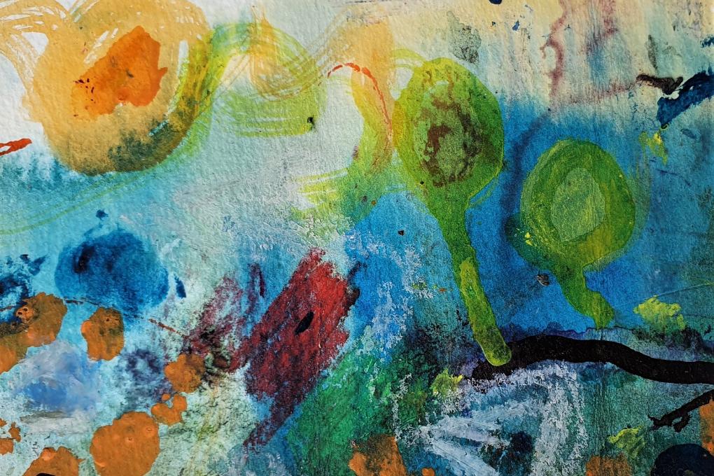 Bunte Farben